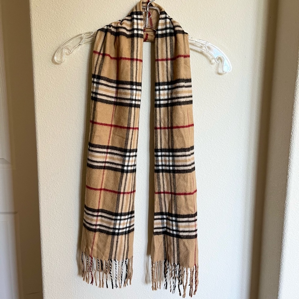 Classic Fraas Plaid Cashmink Woven Scarf